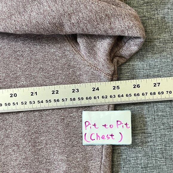 Sunspel Loopback Pullover Hoodie - Men's Size XL - Pink Purple - Picture 8 of 11